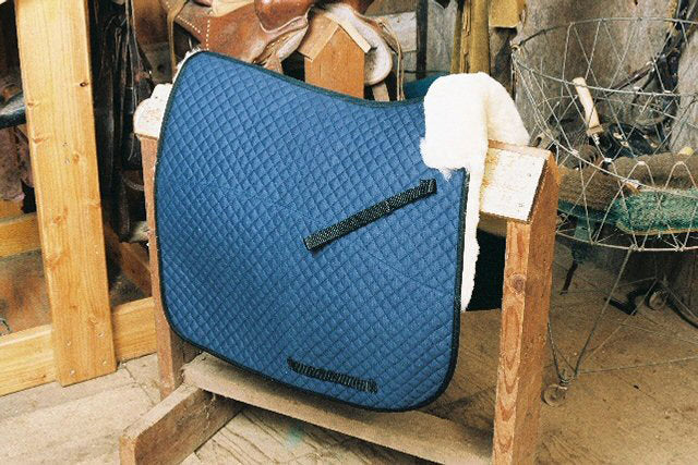 Engel Deluxe Sheepskin Dressage Saddle Blanket with Pommel Roll Partial Lining - 3330