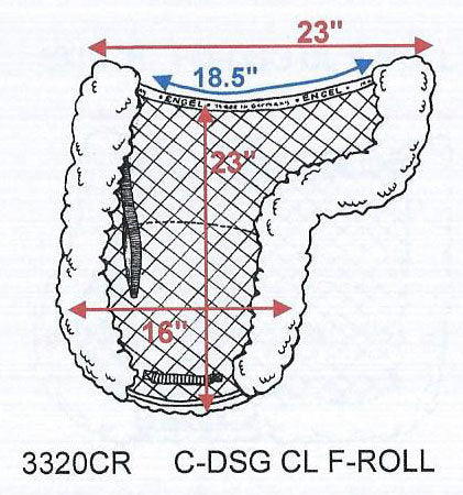 Engel Deluxe Sheepskin Dressage Numnah with Complete Lining & Full Rolled Edge - 3320CR