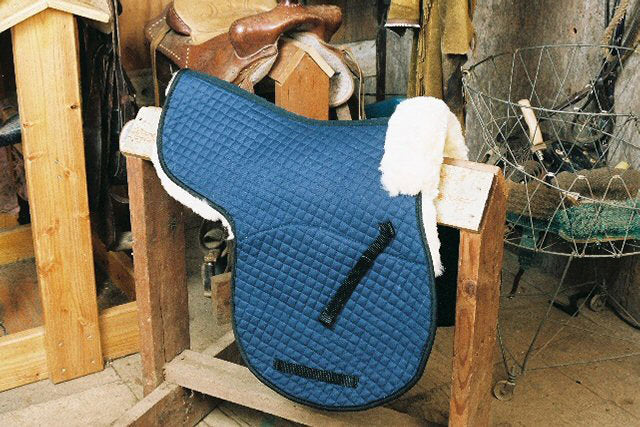 Engel Deluxe Sheepskin All Purpose Numnah with Pommel Roll and Partial Lining - 3322