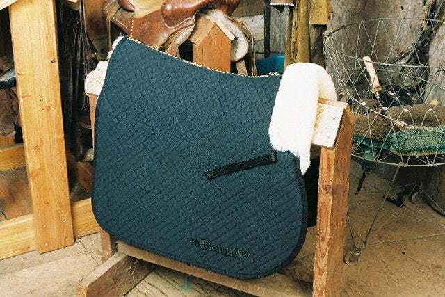 Engel Deluxe Sheepskin All Purpose Saddle Blanket with Pommel Roll and Partial Lining - 3332
