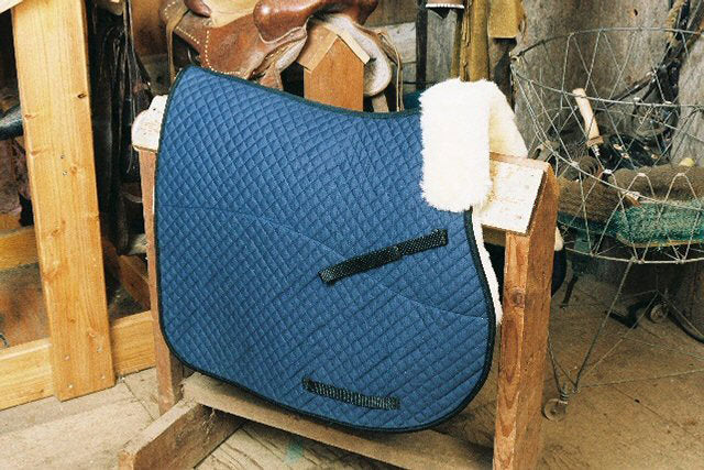 Engel Deluxe Sheepskin All Purpose Saddle Blanket with Pommel Roll and Partial Lining - 3332