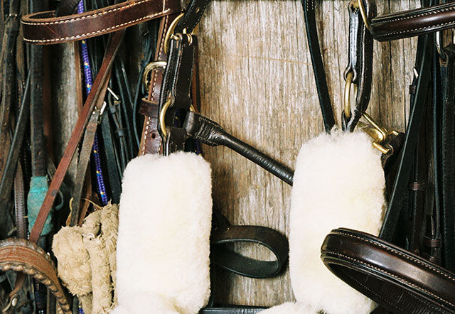 Sheepskin Halter Cheek Strap Covers