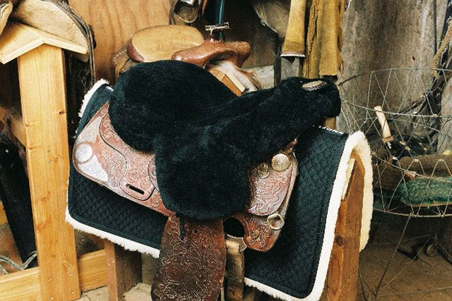 Deluxe Sheepskin Full Western Saddle Seat Cover 3357