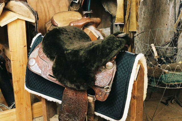 Deluxe Sheepskin Full Western Saddle Seat Cover 3357