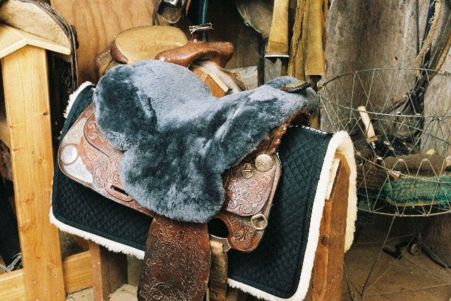 Deluxe Sheepskin Full Western Saddle Seat Cover 3357