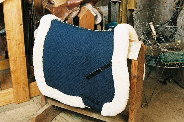 Engel Sheepskin All Purpose Saddle Blanket with Complete Lining & Full Roll Edge - 3332CR