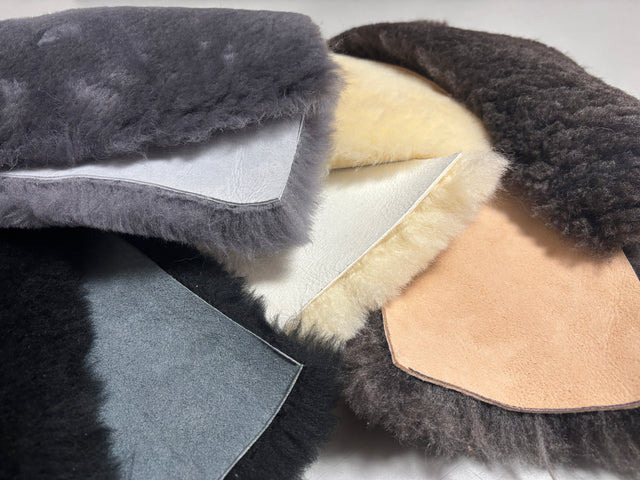 Sheepskin Craft Panel 12" x 5" - Sewing, DIYs, Upholstery, Leatherwork, Fly Tying, Jewelry, Accessories, Gear Repair, Art