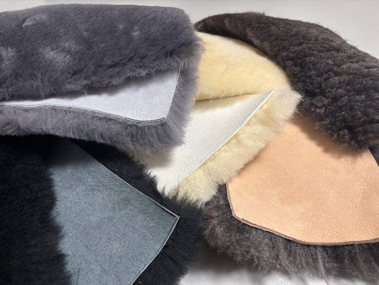 Sheepskin Craft Panel 12" x 5" - Sewing, DIYs, Upholstery, Leatherwork, Fly Tying, Jewelry, Accessories, Gear Repair, Art