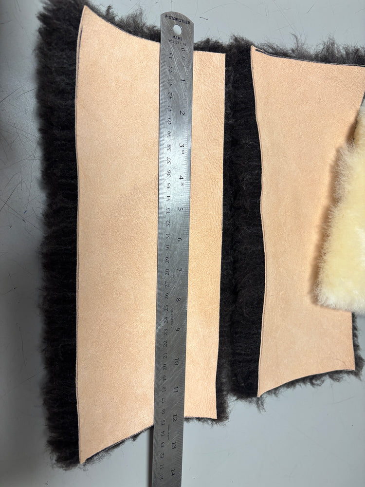 Sheepskin Craft Panel 12" x 5" - Sewing, DIYs, Upholstery, Leatherwork, Fly Tying, Jewelry, Accessories, Gear Repair, Art