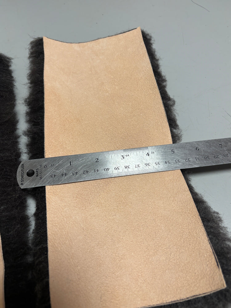 Sheepskin Craft Panel 12" x 5" - Sewing, DIYs, Upholstery, Leatherwork, Fly Tying, Jewelry, Accessories, Gear Repair, Art