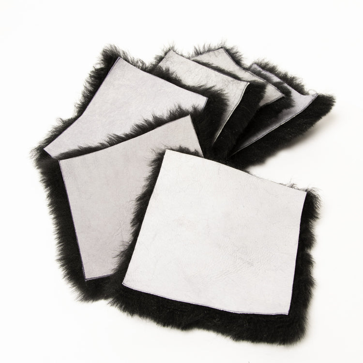 Sheepskin Pads (6 Pack) - Multi-Use Sheepskin Pieces, Craft Squares, Pet Toys, DIY Projects Furniture Moving Pads