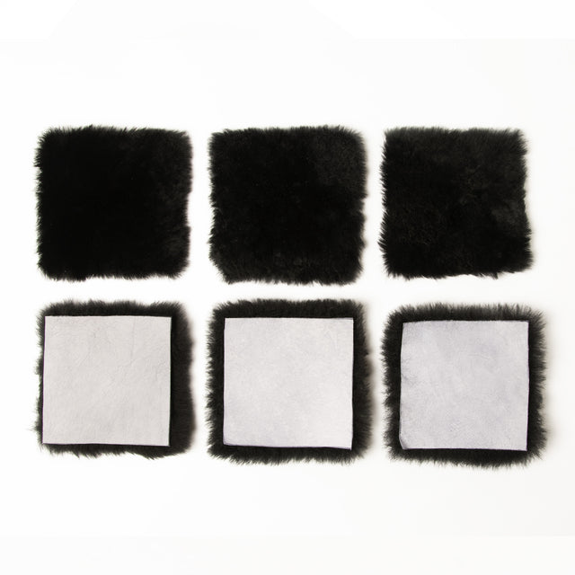 Sheepskin Pads (6 Pack) - Multi-Use Sheepskin Pieces, Craft Squares, Pet Toys, DIY Projects Furniture Moving Pads