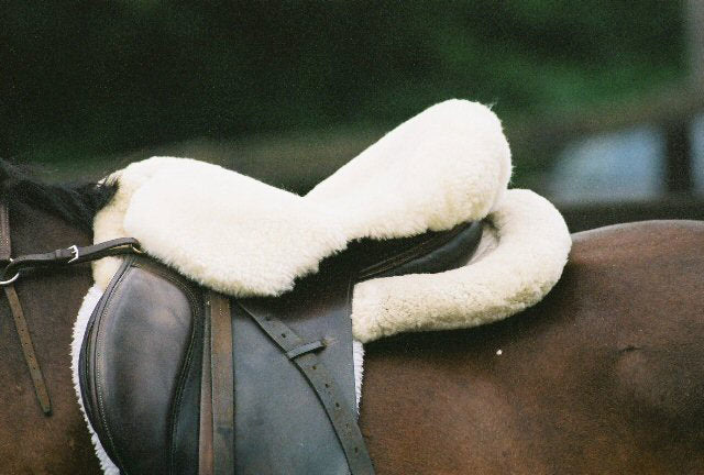 Deluxe Sheepskin All-Purpose / Dressage Saddle Seat Cover 3350