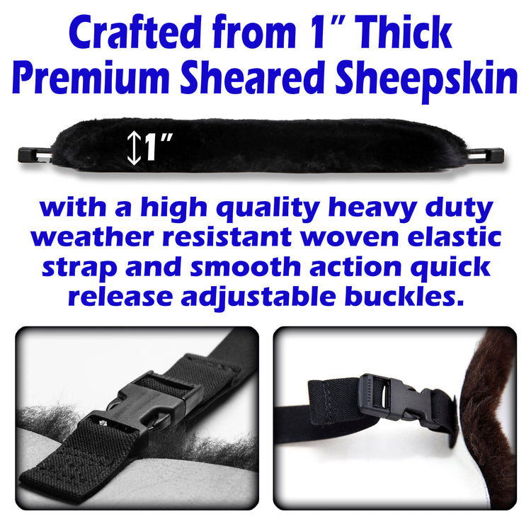 Sheepskin Buttpad® Motorcycle Seat Cover for the BMW R1250 GS Passenger Saddle by Alaska Leather