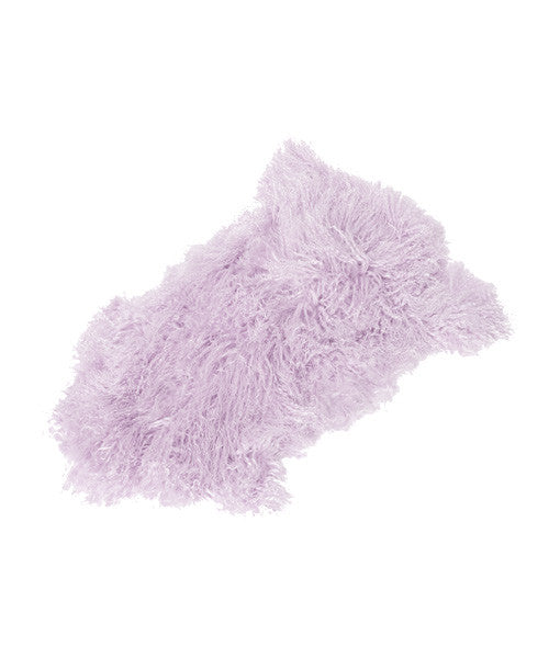 Tibetan Lambskin Pelt or Rug - Lavender