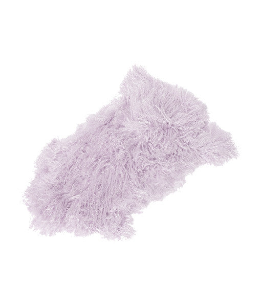 Tibetan Lambskin Pelt or Rug - Light Purple