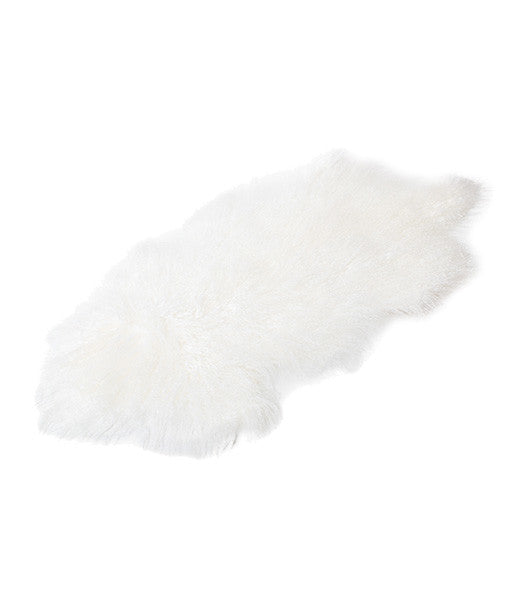 Tibetan Lambskin Pelt or Rug - Off White