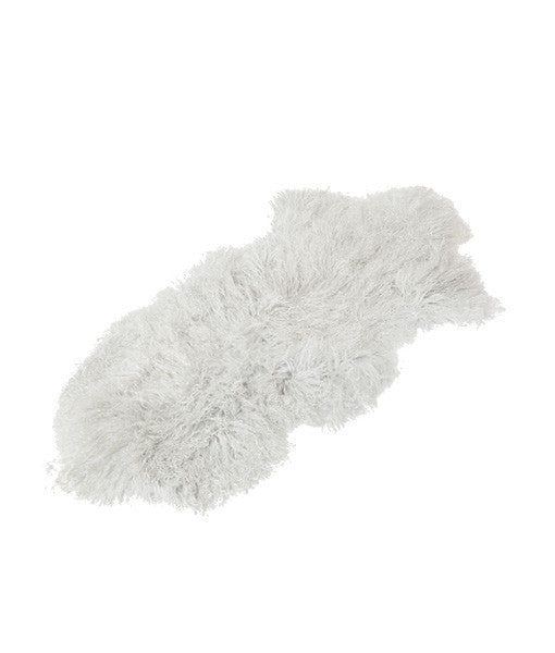 Tibetan Lambskin Pelt or Rug - Silver