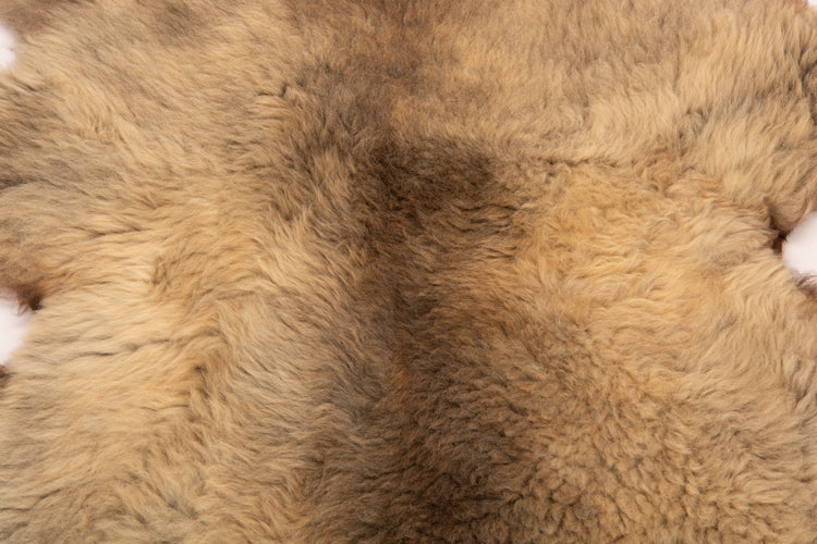 Giant American Sheepskin Hide - Lazy M - Long-Hair Bark-Tanned Pelt, Rustic Lodge Style, USA-Sourced Natural Wool -LWB 15232