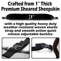 Sheepskin Buttpad® Motorcycle Seat Cover for the BMW S1000 RR, S1000 R, Rider/Driver Saddle by Alaska Leather