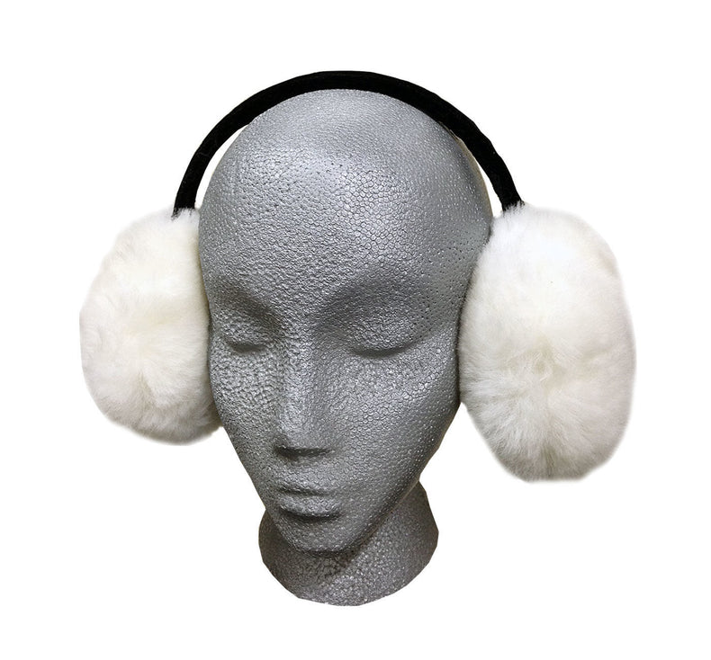 Sheepskin Snowball Earmuffs