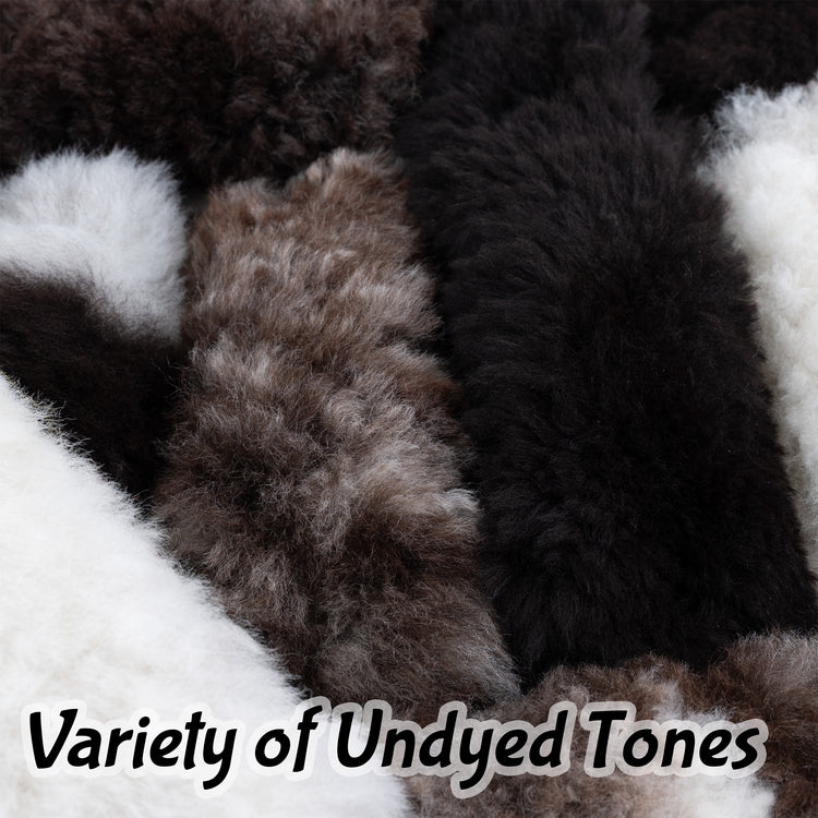 Genuine Sheepskin Seat Belt Covers – 1” Premium Loft, Natural Undyed Tones, Cars Trucks SUVs, Luxury American-Made