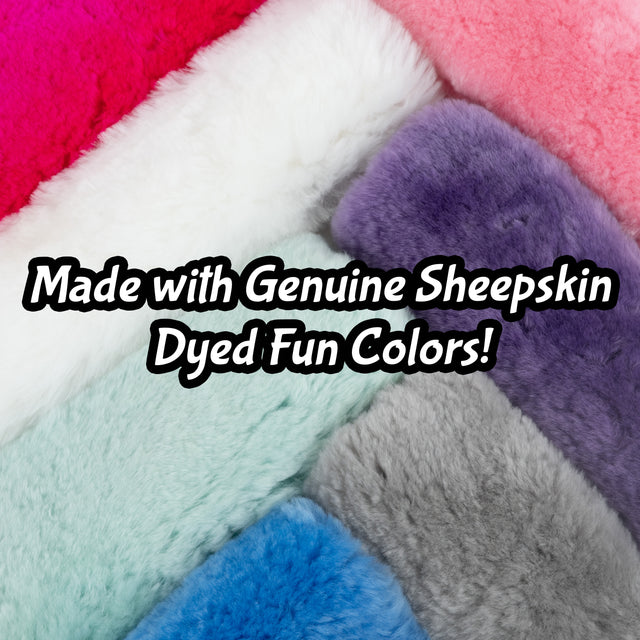 Genuine Sheepskin Seatbelt Cover, 9 Inch Pad, Soft Car Accessory, Multiple Colors - Cars Trucks and SUV's, Protection for Pacemaker
