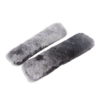 Genuine Sheepskin Seat Belt Covers – 1” Premium Loft, Natural Undyed Tones, Cars Trucks SUVs, Luxury American-Made
