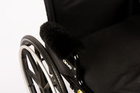 Sheepskin Armrest Covers (Pair) - Real Sheepskin Pads for Wheelchairs and Office Chairs - Soft Cushion Padded Arm Rest - Comfort Padding Pressure Pain Relief
