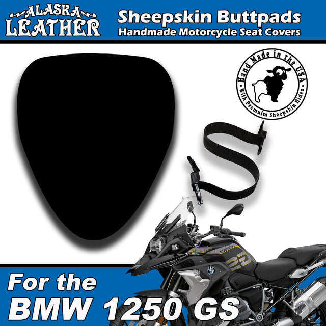 Sheepskin Buttpad® Motorcycle Seat Cover for the BMW R1250 GS by Alaska Leather