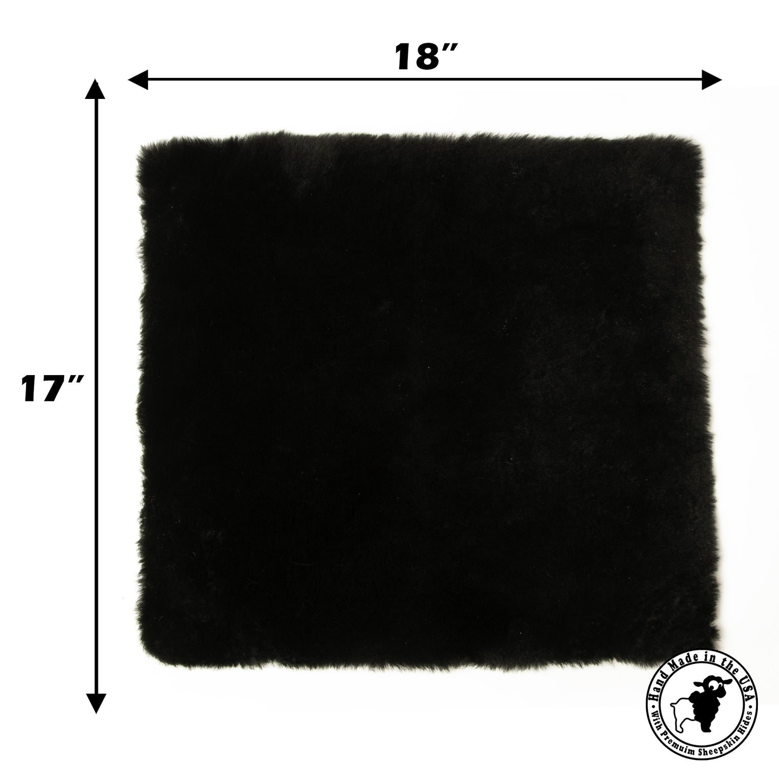 Sheepskin Seat Pad - 100% Genuine Sheepskin Comfort Chair Pad or Cushion for Wheelchairs, Cars, Trucks, RV's, Semis