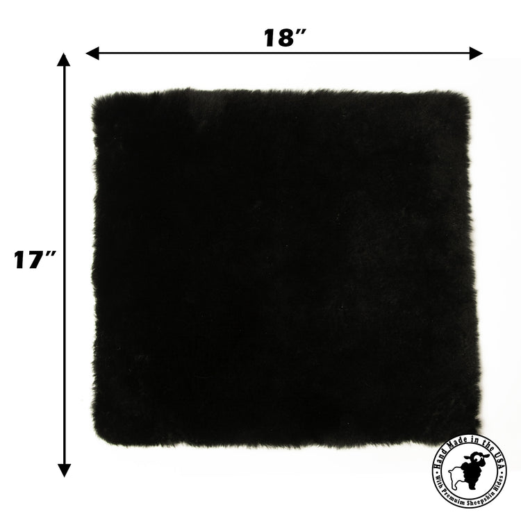 Sheepskin Seat Pad - 100% Genuine Sheepskin Comfort Chair Pad or Cushion for Wheelchairs, Cars, Trucks, RV's, Semis
