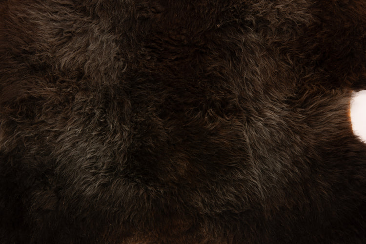 Giant American Sheepskin Hide - Lazy M - Long-Hair Bark-Tanned Pelt, Rustic Lodge Style, USA-Sourced Natural Wool -LWB 15233