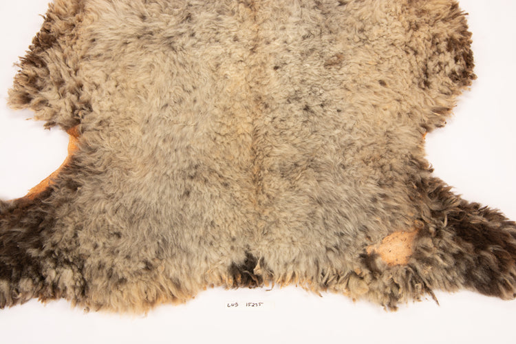 Giant American Sheepskin Hide - Lazy M - Long-Hair Bark-Tanned Pelt, Rustic Lodge Style, USA-Sourced Natural Wool -LWB 15235
