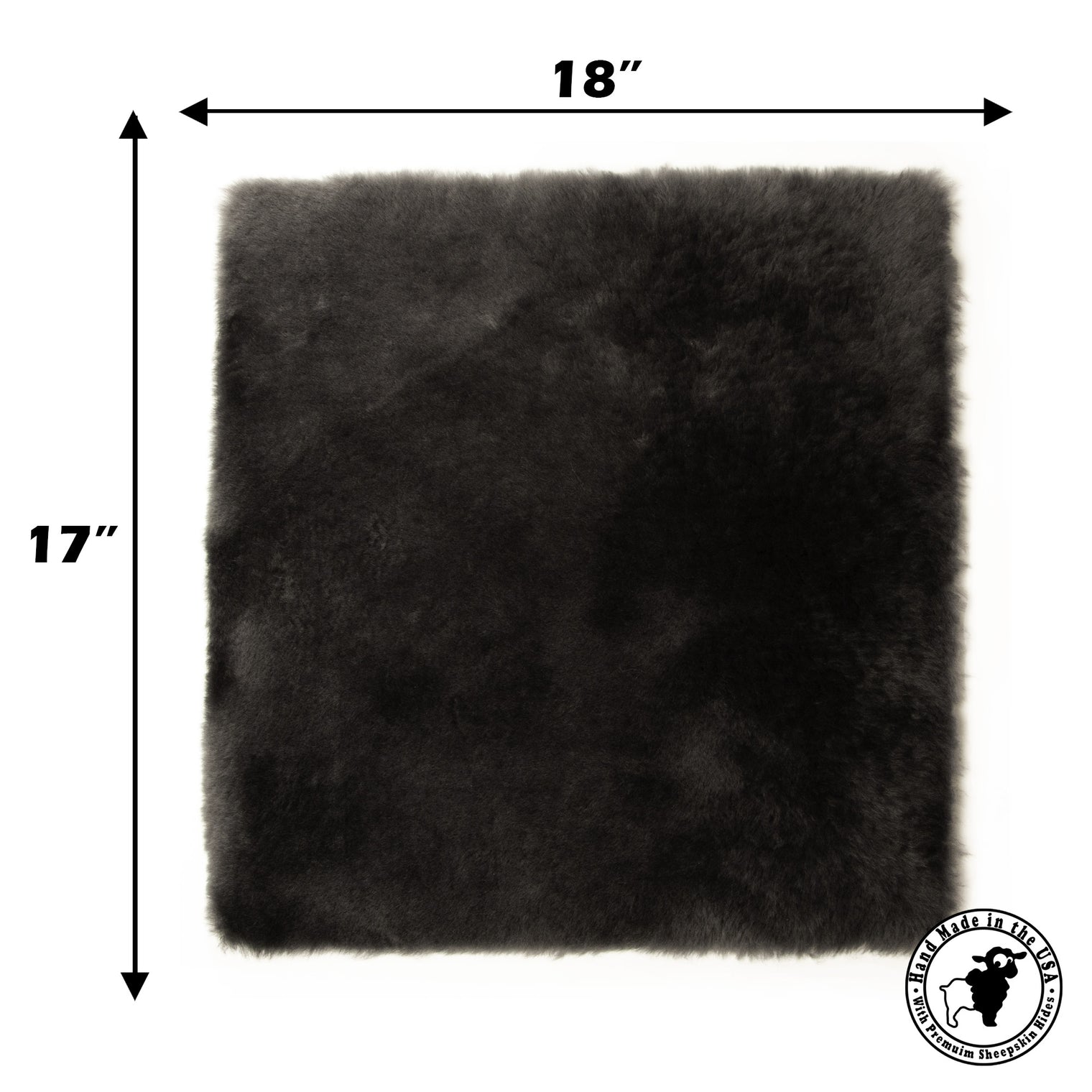 Sheepskin Seat Pad - 100% Genuine Sheepskin Comfort Chair Pad or Cushion for Wheelchairs, Cars, Trucks, RV's, Semis