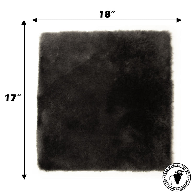 Sheepskin Seat Pad - 100% Genuine Sheepskin Comfort Chair Pad or Cushion for Wheelchairs, Cars, Trucks, RV's, Semis