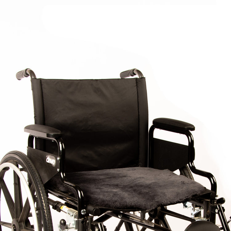 Sheepskin Seat Pad - 100% Genuine Sheepskin Comfort Chair Pad or Cushion for Wheelchairs, Cars, Trucks, RV's, Semis