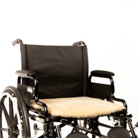 Sheepskin Seat Pad - 100% Genuine Sheepskin Comfort Chair Pad or Cushion for Wheelchairs, Cars, Trucks, RV's, Semis