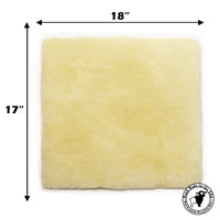 Sheepskin Seat Pad - 100% Genuine Sheepskin Comfort Chair Pad or Cushion for Wheelchairs, Cars, Trucks, RV's, Semis