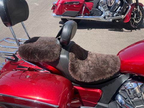 Small Sheepskin Buttpad - Motorcycle Seat Cover – Alaska Leather