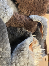 1lb. Real Sheepskin Scraps - Undyed - Craft Projects, Stuffing, Accessories, Art, Wool Craft