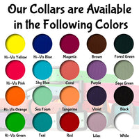 Biothane Dog Collar with Black Classic Rounded Buckle - Comes with a Free Custom Engraved Pet ID Tag - Waterproof, Durable and Easy to Clean