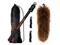Adjustable Telescopic Flirt Pole with Durable Sheepskin Lure - Dog Training and Exercise Kit