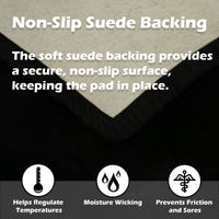 Sheepskin Seat Pad - 100% Genuine Sheepskin Comfort Chair Pad or Cushion for Wheelchairs, Cars, Trucks, RV's, Semis