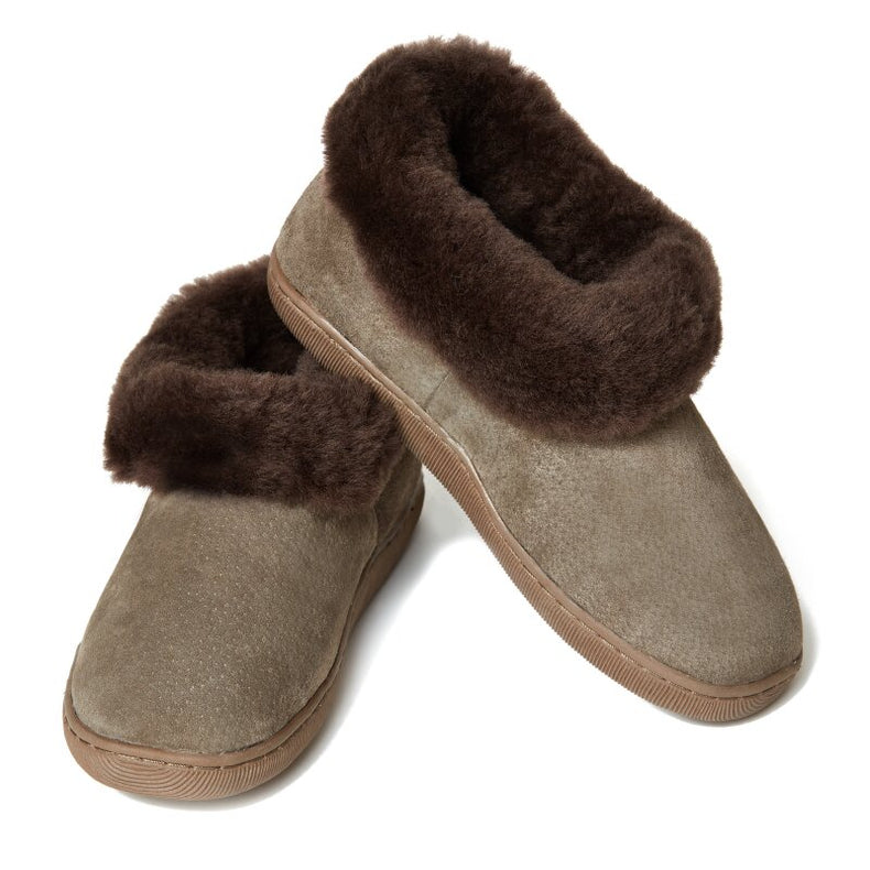 Men's Australian Merino Sheepskin Slippers with Cozy Ankles