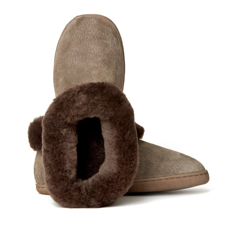 Men's Australian Merino Sheepskin Slippers with Cozy Ankles