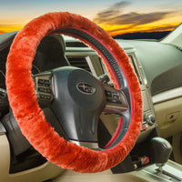 Sheepskin Steering Wheel Cover - All-Season Comfort