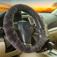 Sheepskin Steering Wheel Cover - All-Season Comfort