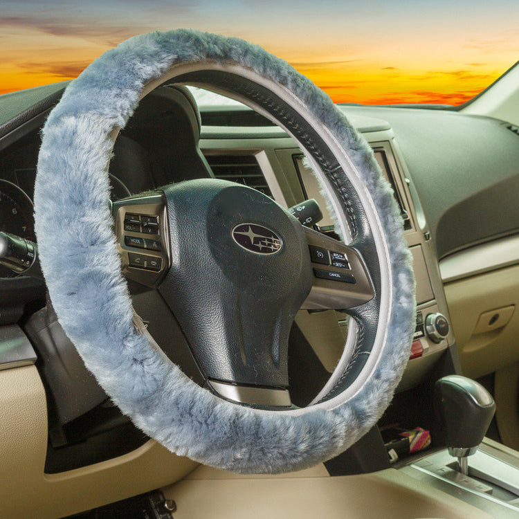 Sheepskin Steering Wheel Cover - All-Season Comfort
