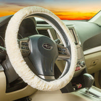 Sheepskin Steering Wheel Cover - All-Season Comfort